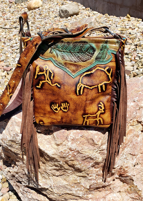 Storyteller Feather CONCEALED CARRY Crossbody Bag