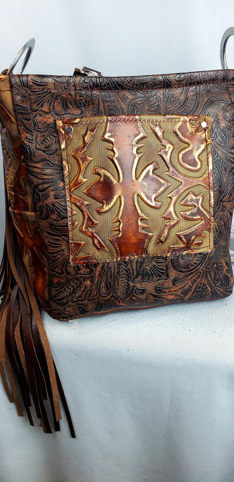 Boot Stitch Handbeaded Shoulder Bag