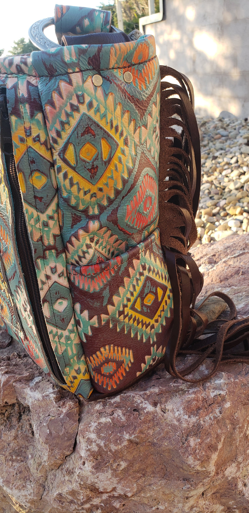 Rainbow Aztec CONCEALED CARRY Shoulder Bag
