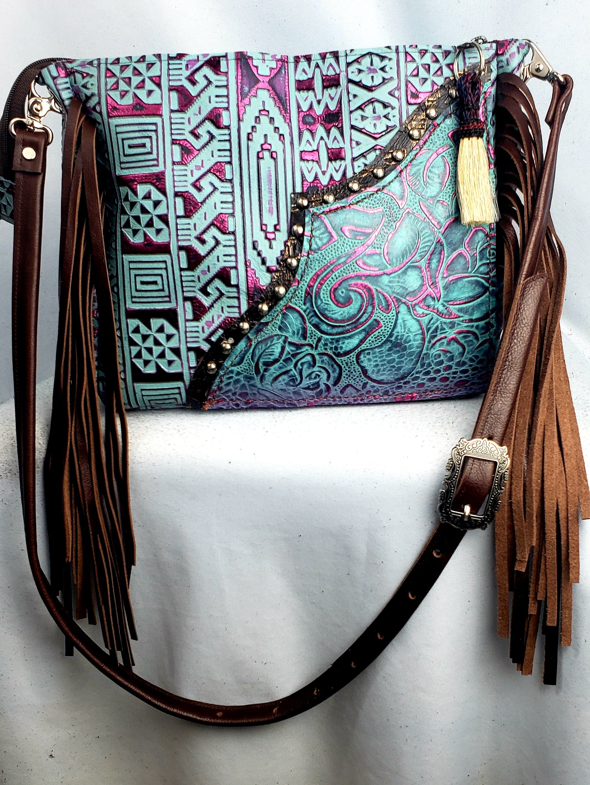 Rio Rose Indios Desert Style Crossbody Bag – Wild Lace Beadwork