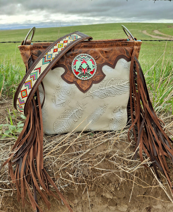 Thunderbird Handbeaded Shoulder Bag