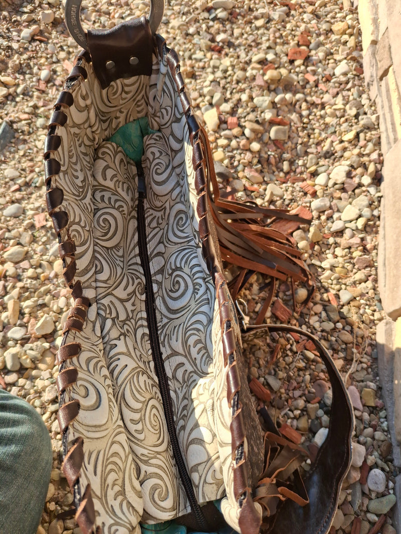 Sweetheart Handbeaded Diamond Shoulder Bag