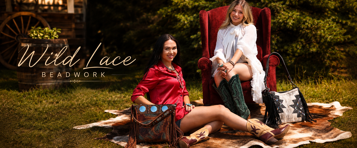 Wild Lace Beadwork Western Luxury Handbags Made in Gordon, Nebraska