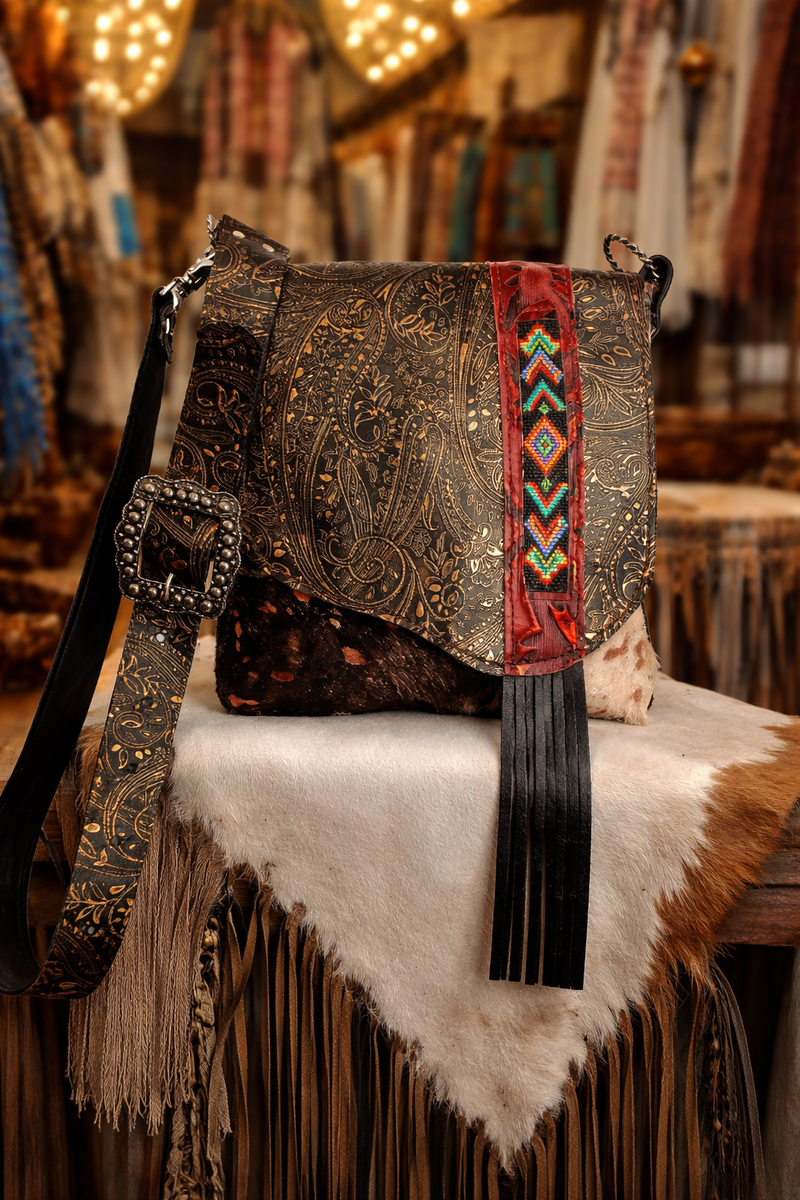 バッグ Engrave The Cross bag The Ember Trail Crossbody Bag – Wild Lace Beadwork