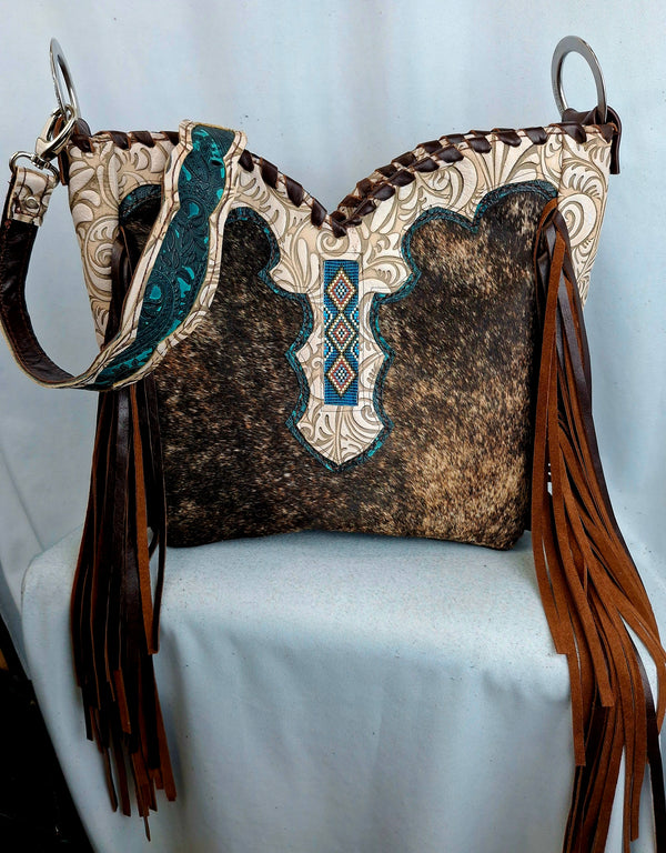 Sweetheart Handbeaded Diamond Shoulder Bag