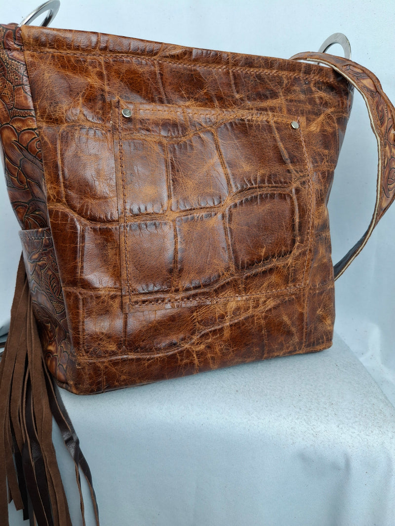 Rustic Rose Shoulder Bag