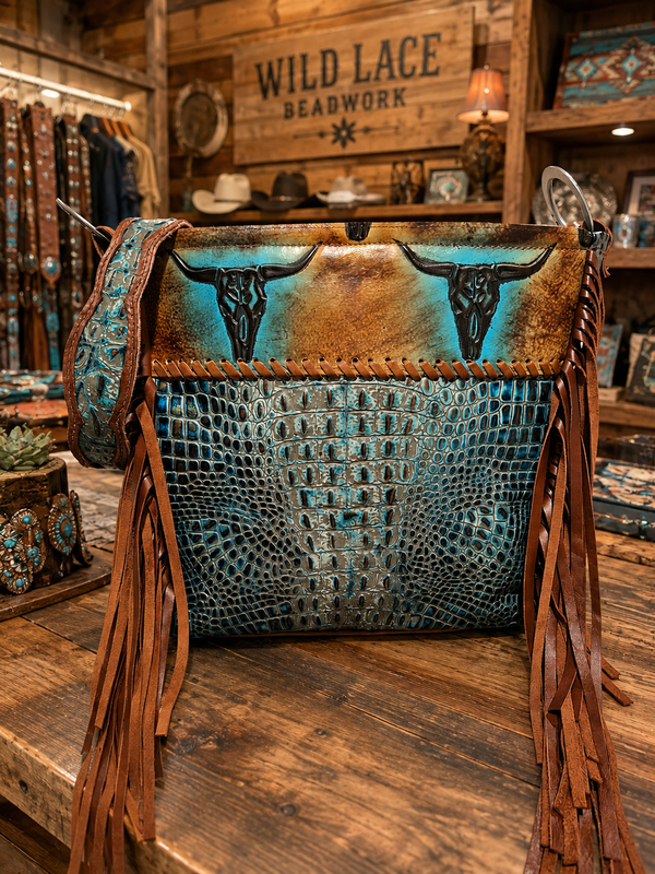 Wild Lace Beadwork Western Luxury Handbags Made in Gordon, Nebraska