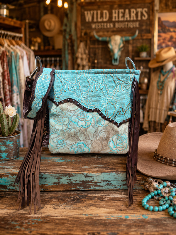 Purple and Turquoise Aztec Saddle Up Shoulder Bag – Wild Lace Beadwork