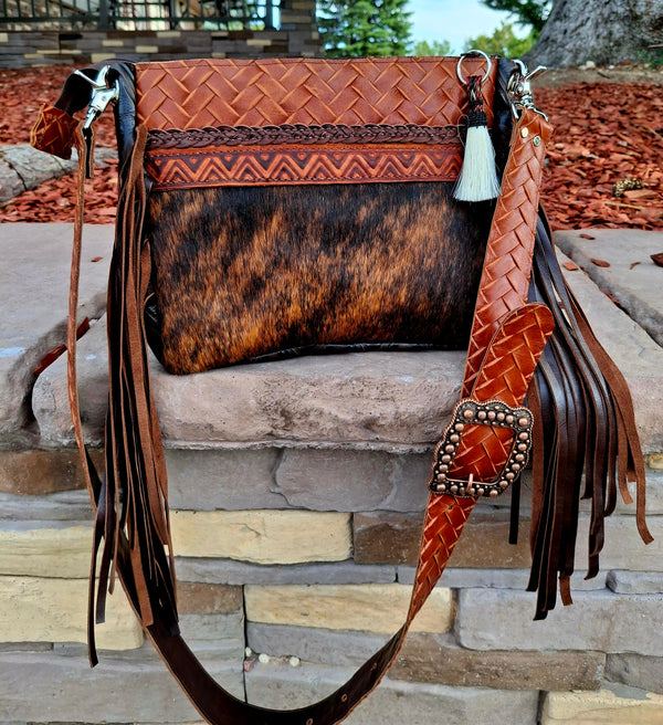 Woven Aztec Desert Style Crossbody Bag