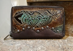 Preorder feather Organizer Wallet. Ships in one week.