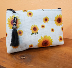 Sunflower Freestanding Cosmetic Bag