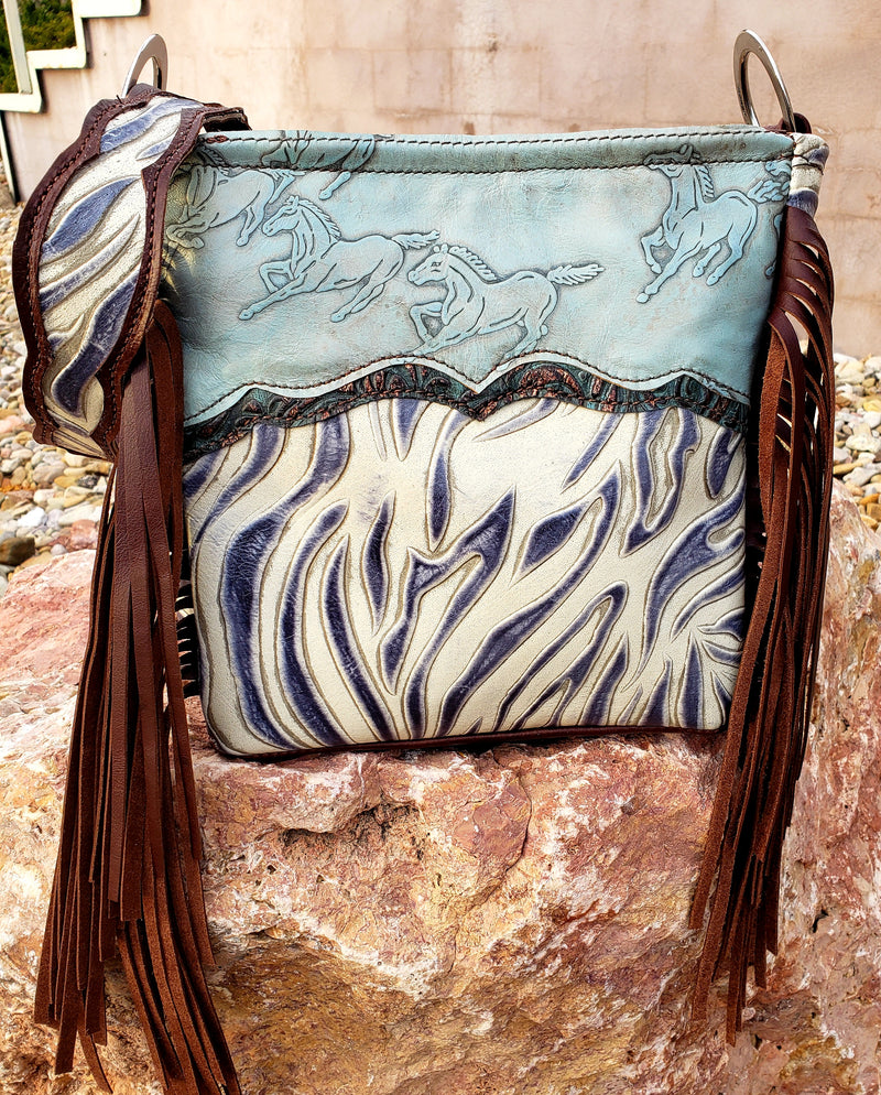 Exotic Running Horse Shoulder Bag