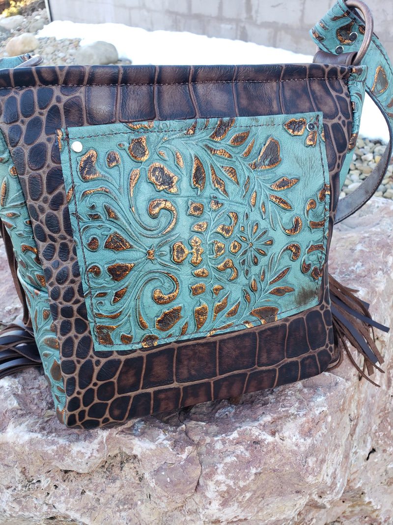 Floral Navajo Crossbody Bag